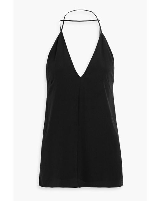 Totême  Black Silk Crepe De Chine Camisole