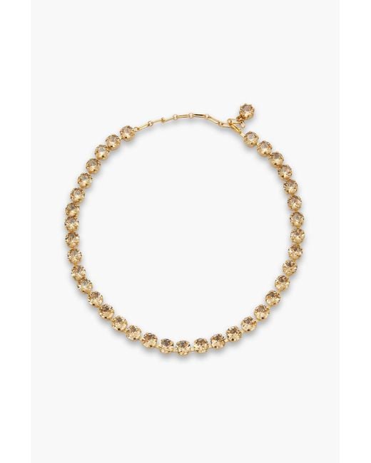 Zimmermann White Gold-tone Crystal Necklace