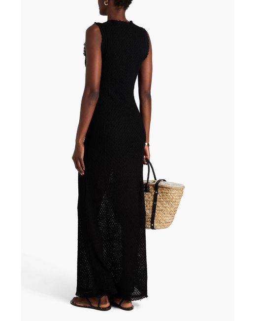 Rag & Bone Black Carine Cotton-blend Maxi Dress