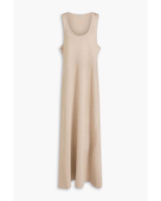 Totême  Natural Knitted Maxi Dress