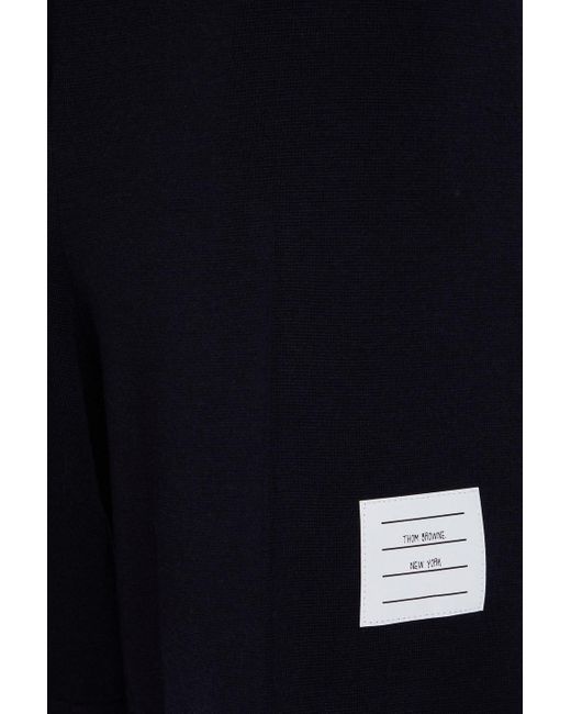 Thom Browne Blue Wool Shorts