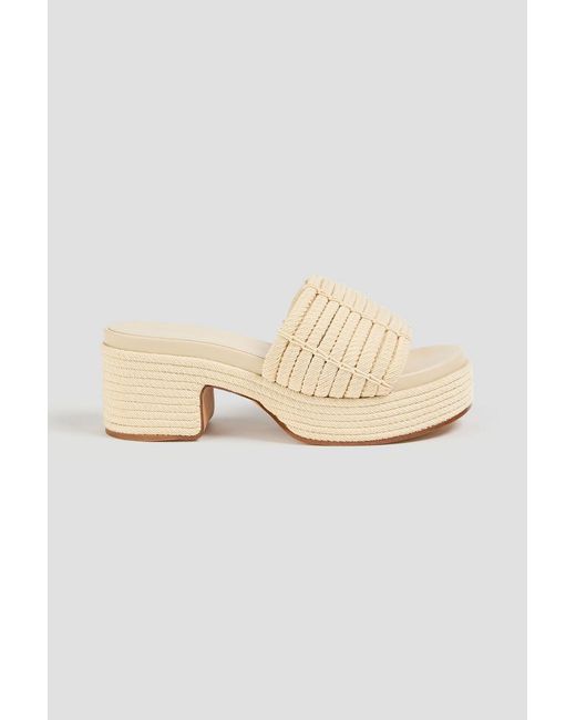 Vince Natural Margo Rope Platform Mules