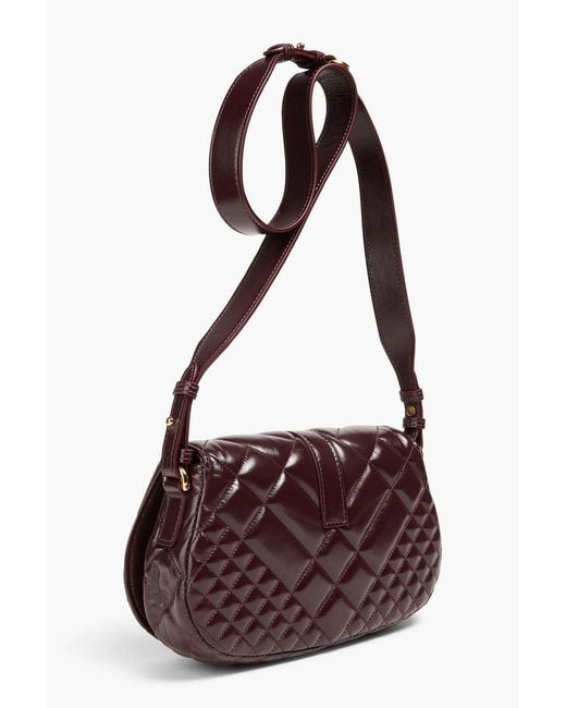 Versace White Greca Goddess Quilted Leather Cross-Body Bag
