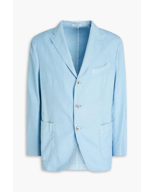 Boglioli Blue Cotton-twill Blazer for men