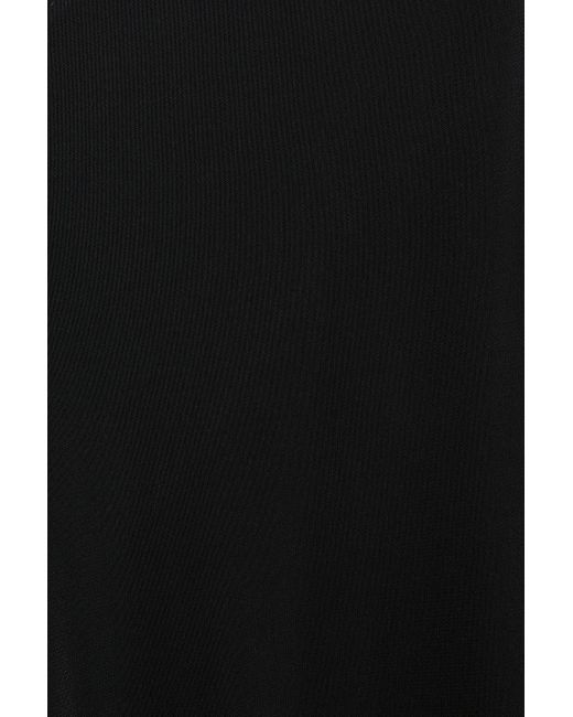 Nili Lotan Black Ette Cutout Jersey Maxi Dress