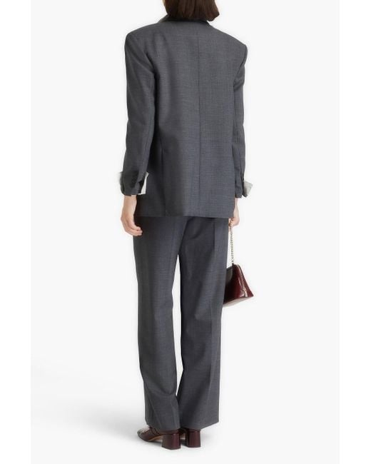 Sandro Black Wool-blend Blazer