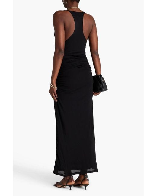 Fabiana Filippi Draped Stretch-Jersey Maxi Dress in Black | Lyst Australia