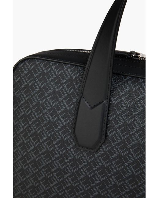 Dunhill Black Logo-Print Textured Laptop Bag for men
