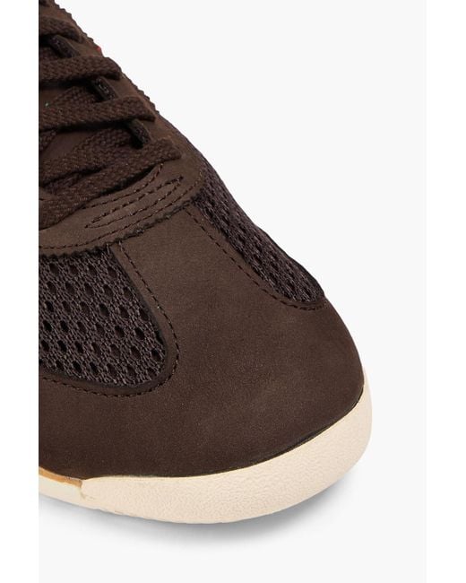 Adidas Originals Brown Sl 72 Suede And Mesh Sneakers for men