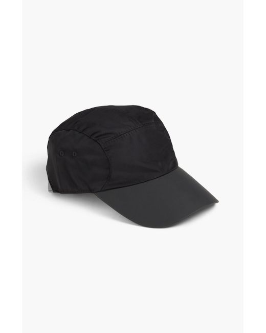 Canali Black Printed Shell Baseball Cap for men