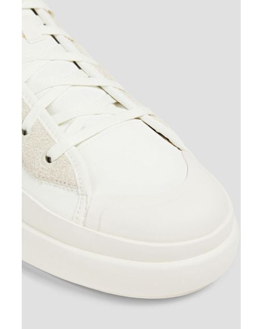 Y-3 Ajatu court low sneakers aus shell mit velourslederbesatz in White für Herren