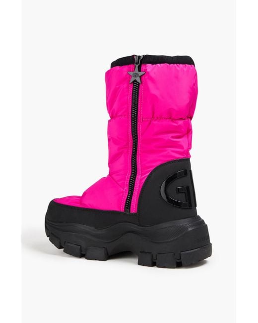 Goldbergh Pink Power Quilted Shell Snow Boots