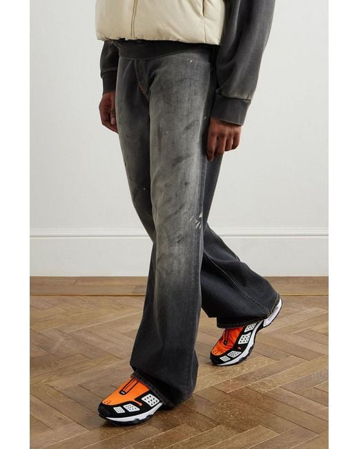 Nike Orange Air Max Sndr Rubber-Trimmed Scuba Sneakers for men