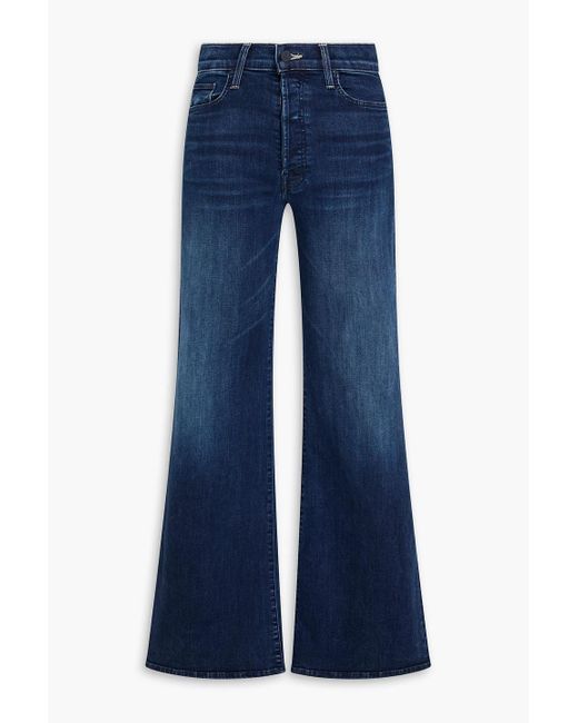Mother Blue Hoch sitzende jeans "tomcat roller" mit weitem bein