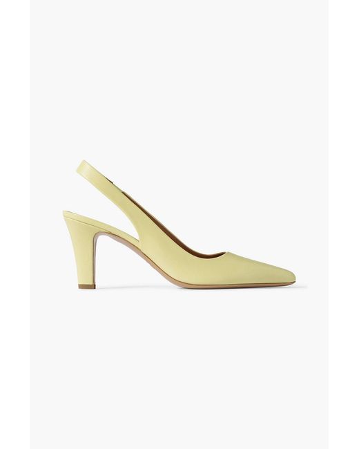 Paris Texas Metallic Belle Leather Slingback Pumps