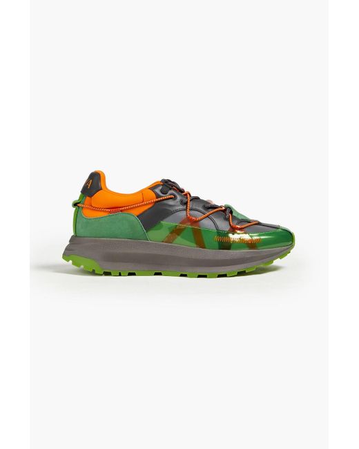 Stine Goya Green Sneakers aus neopren, mesh und leder