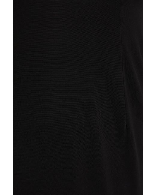 Louisa Ballou Black High Seas Cutout Stretch-jersey Halterneck Maxi Dress