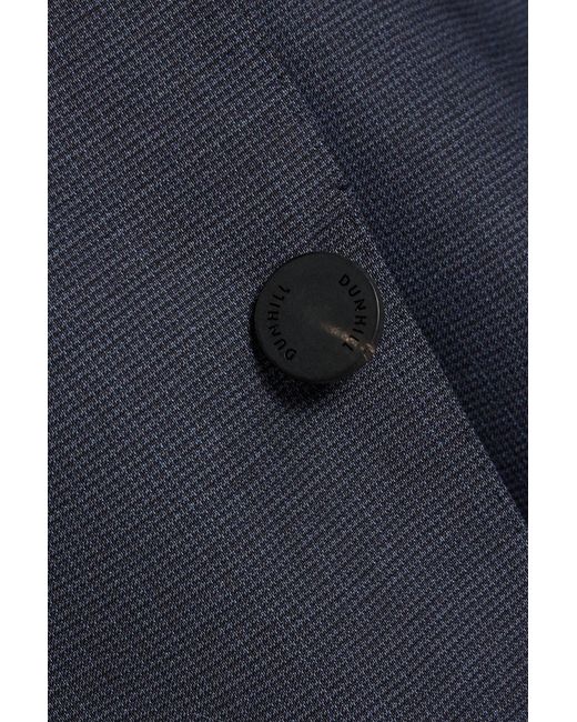 Dunhill Blue Houndstooth Wool Blazer for men