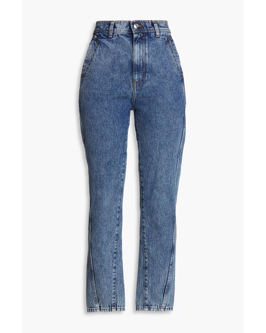 IRO Blue Dasoun High-rise Slim-leg Jeans