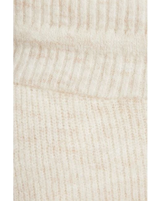 Holden White Chalet Mélange Ribbed-knit Track Pants