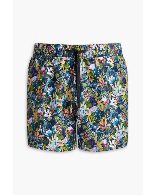 Onia Multicolor Short-length Liberty-print Swim Shorts for men