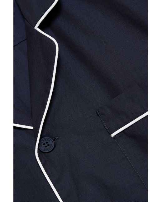 Orlebar Brown Hemd "marne" aus baumwollpopeline in Blue für Herren
