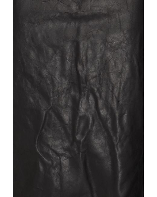 Rick Owens Black Stretch-wool Maxi Pencil Skirt