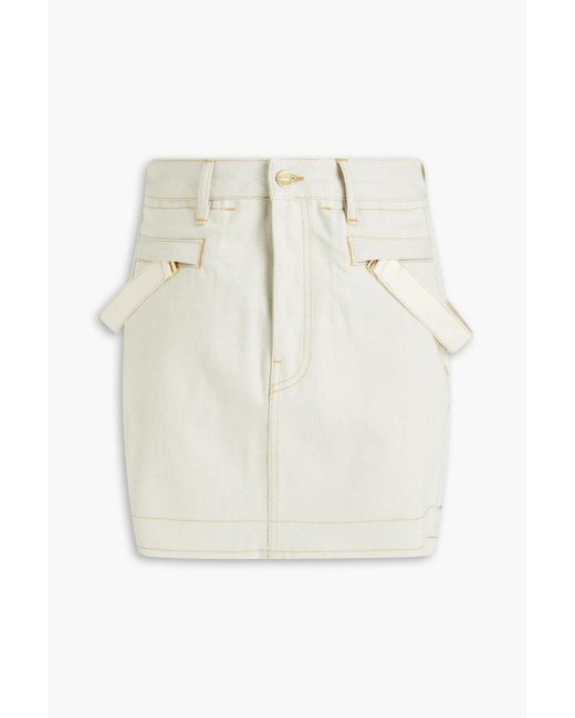 Jacquemus White Nimes Denim Mini Skirt
