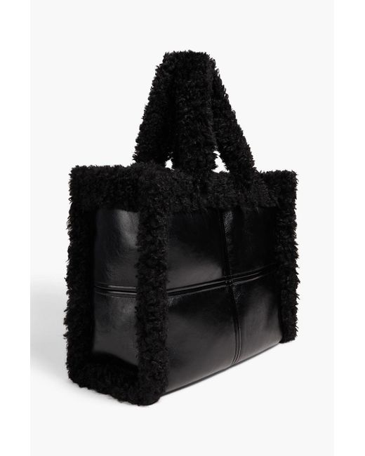 Stand studio shearling tote hotsell
