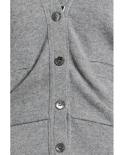 Thom Browne Gray Cashmere Cardigan