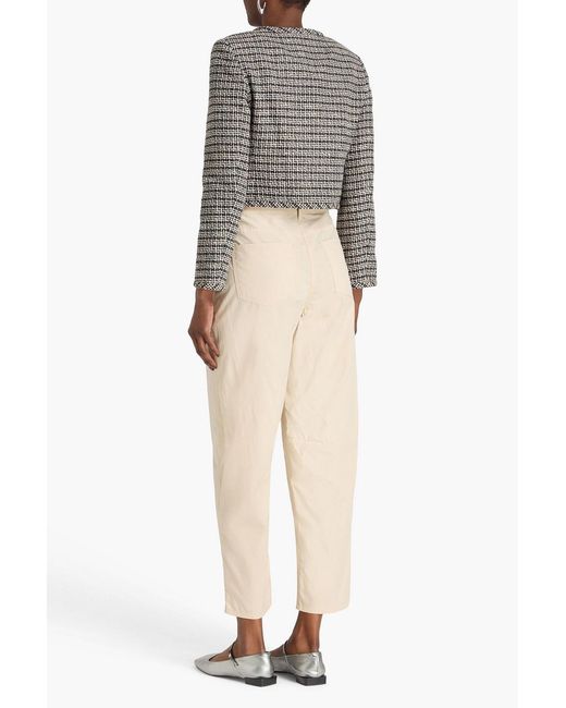 Theory Black Striped Tweed Jacket