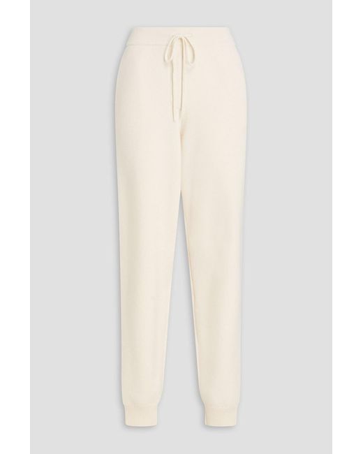 Loulou de Saison White Hespero Cashmere Track Pants
