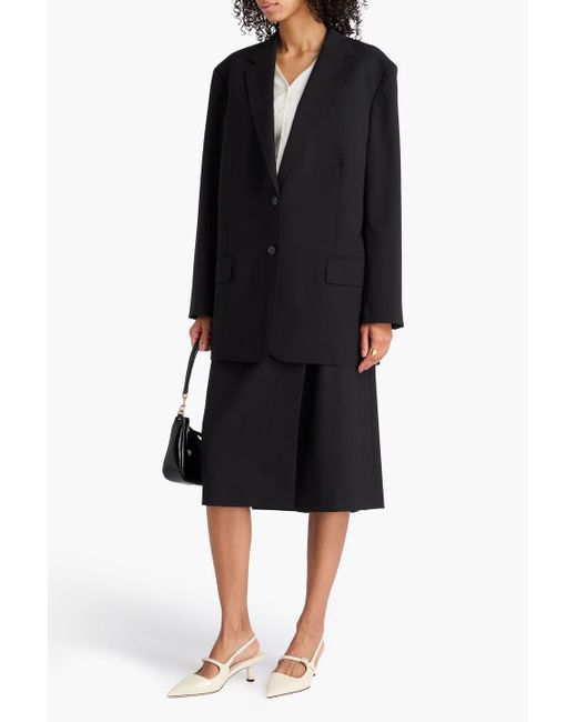 Theory Black Wool-blend Blazer