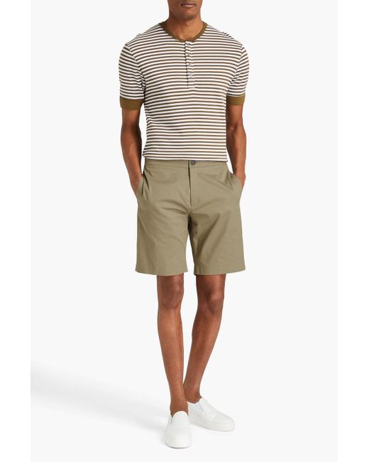 Sandro Natural Sigma Cotton-blend Twill Shorts for men