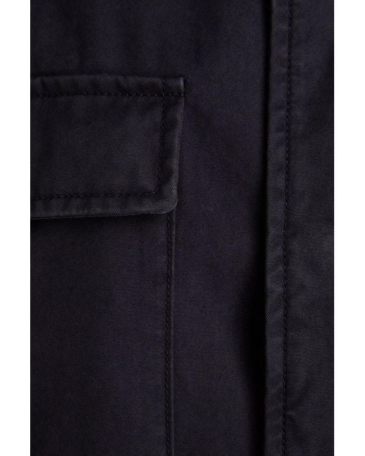 Herno Blue Cotton-twill Field Jacket for men