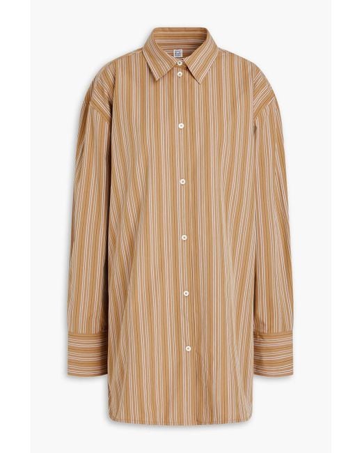 Totême  Natural Striped Cotton Shirt