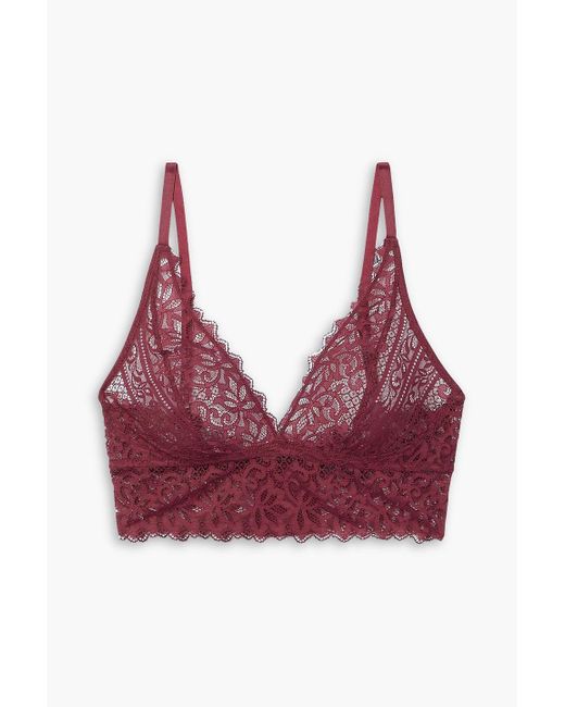 Else Red Orient bralette aus stretch-spitze