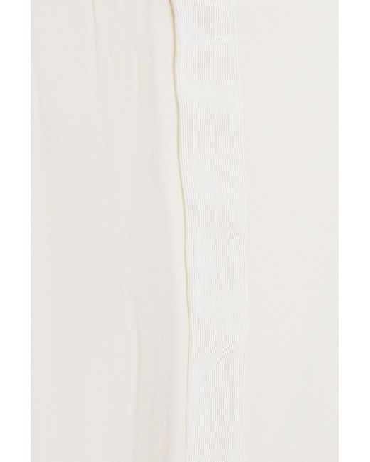Stella McCartney White Strapless Wool Wide-leg Jumpsuit