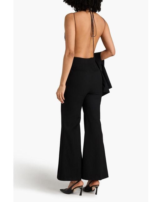 Victoria Beckham Black Sequin-Embellished Tulle Bodysuit