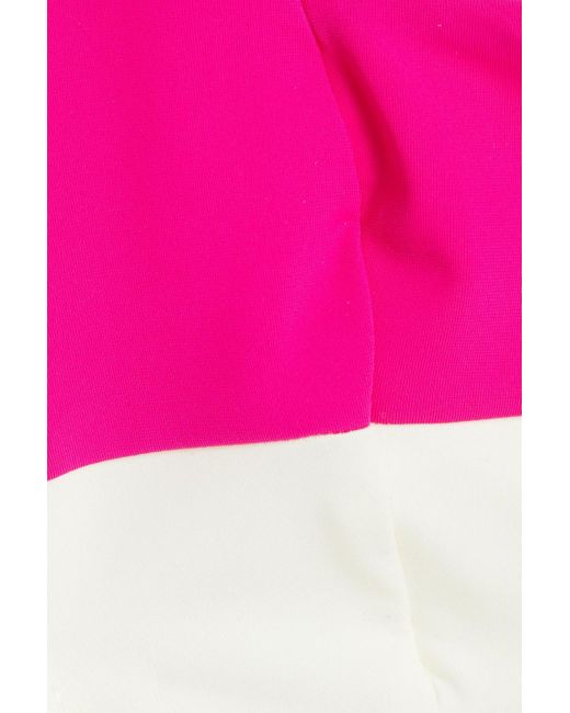 Mara Hoffman Pink Meli Color-block Bandeau Bikini Top