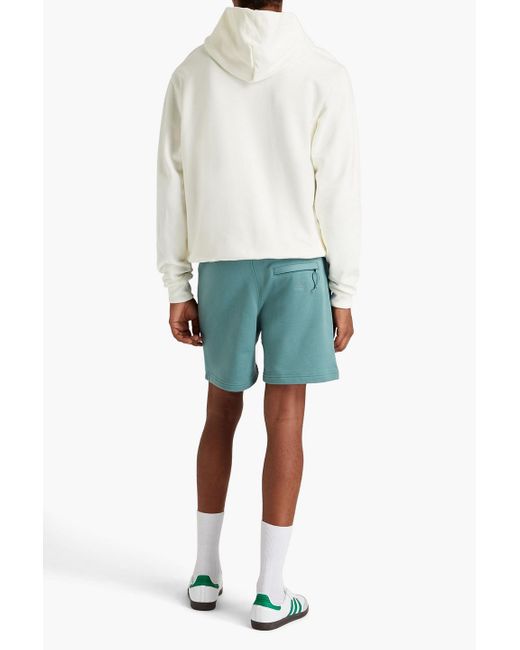 Adidas Originals Shorts aus baumwollfrottee mit tunnelzug und stickereien in Blue für Herren