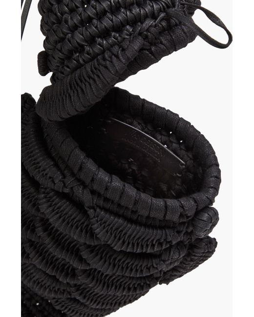 J.W. Anderson Black Fish Bag Crochet Shoulder Bag