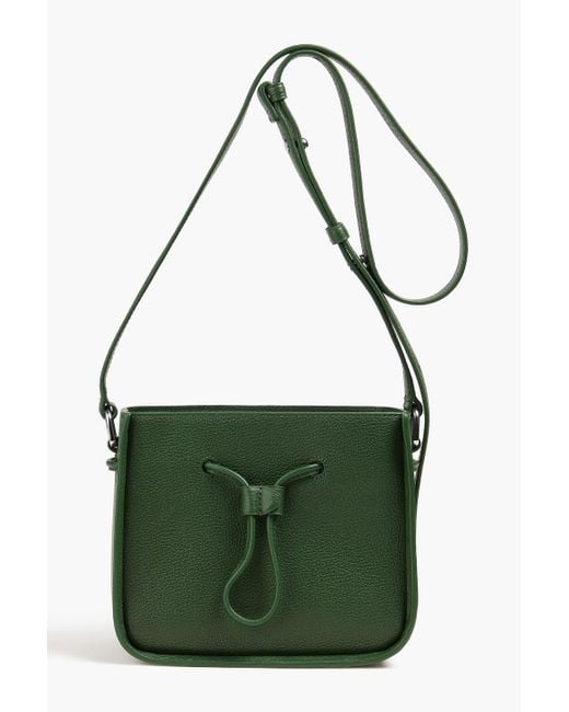 3.1 Phillip Lim Green Soleil Mini Pebbled-Leather Bucket Bag