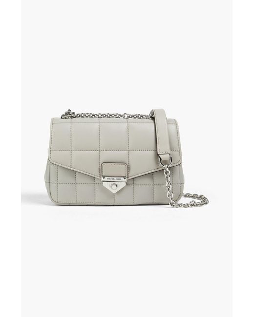 MICHAEL Michael Kors Gray Soho Quilted Leather Shoulder Bag