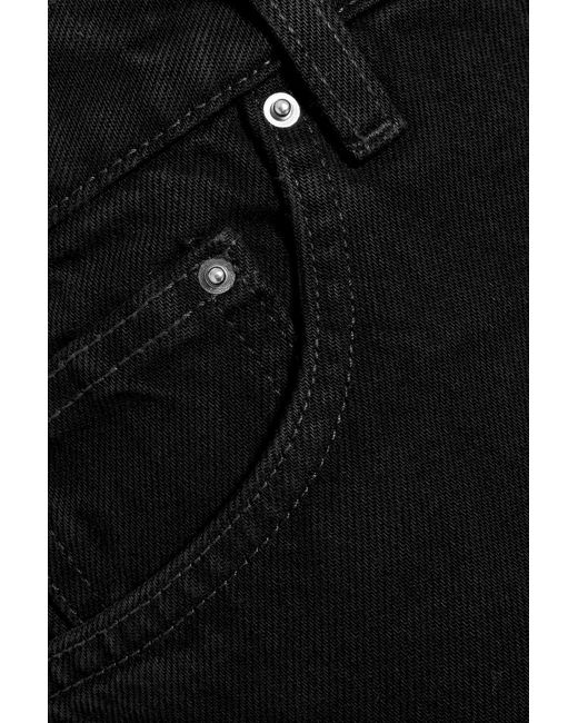 Totême Black High-Rise Barrel-Leg Jeans