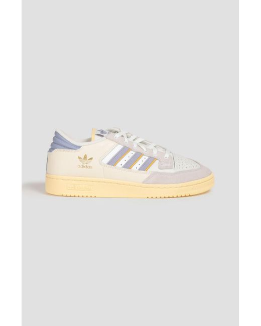 Adidas Originals White Centennial 85 Suede And Shell Sneakers for men