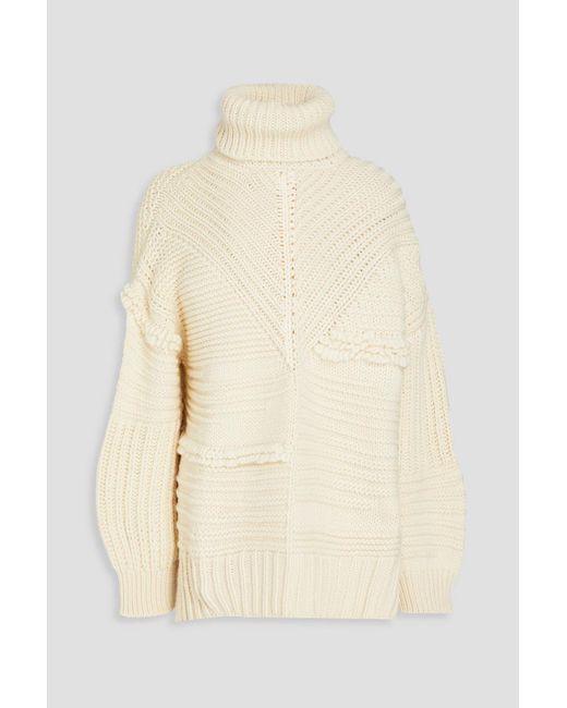 A.L.C. Natural Merino Wool Turtleneck Sweater