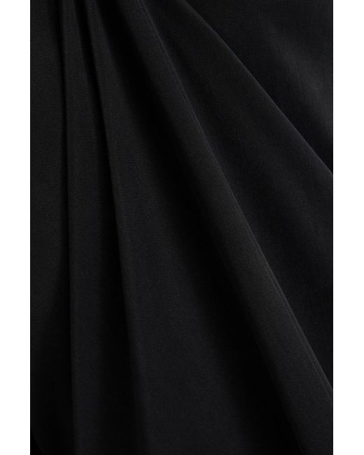 REMAIN Birger Christensen Black Cupro-Blend Maxi Dress