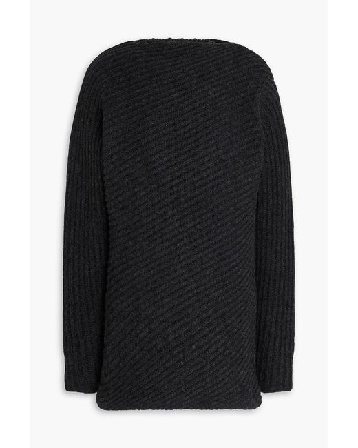 Totême  Black Ribbed Wool Sweater