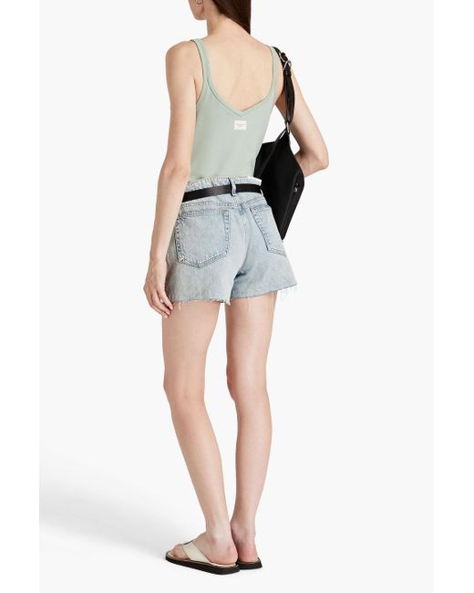 Rag & Bone Blue Stretch-jersey Bodysuit